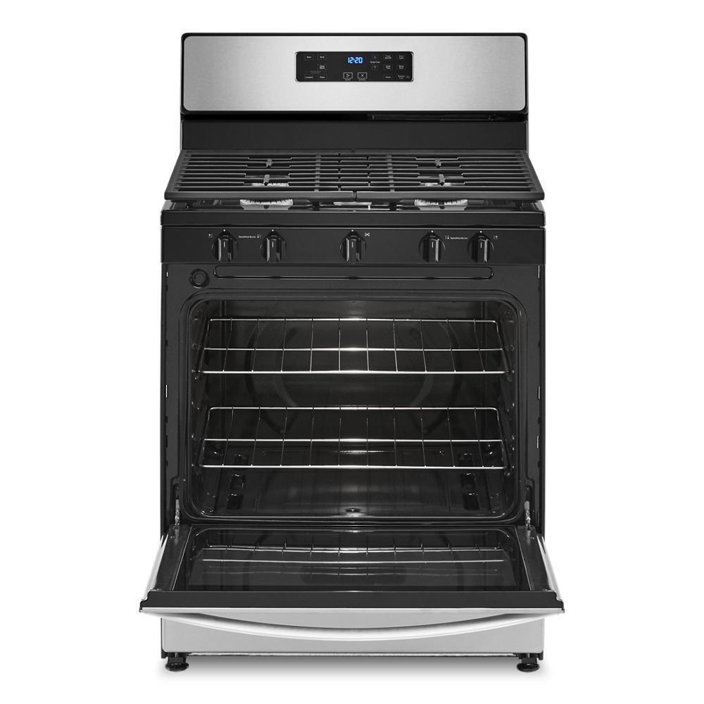 Whirlpool WFG505M0MS 5.1 Cu. Ft. Freestanding Gas Range with Edge to Edge Cooktop