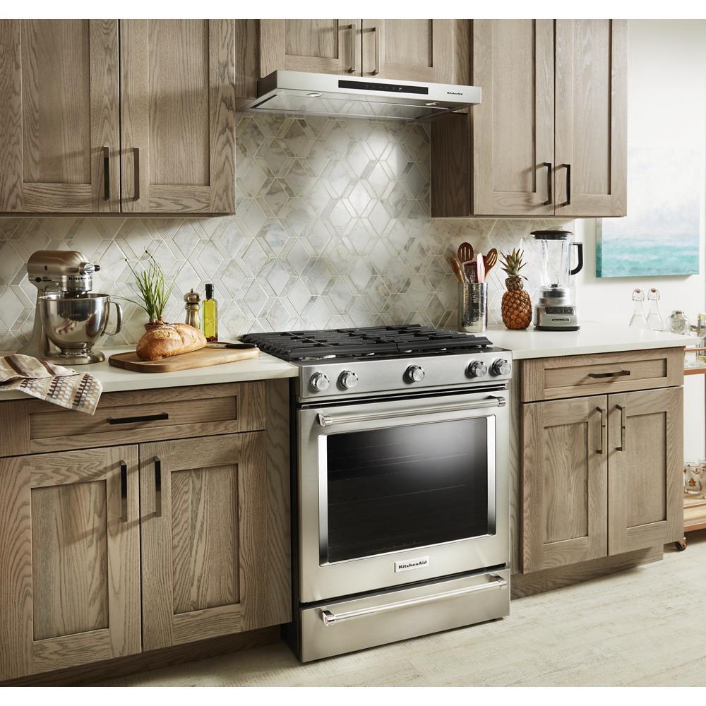 Kitchenaid 30-Inch 5-Burner Gas Slide-In Convection Range