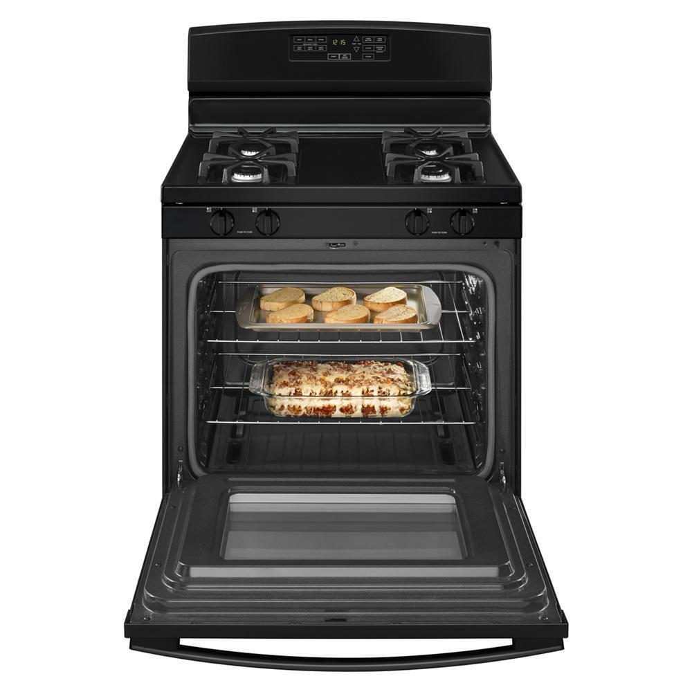 Amana AGR6603SFB 30-inch Gas Range with Self-Clean Option