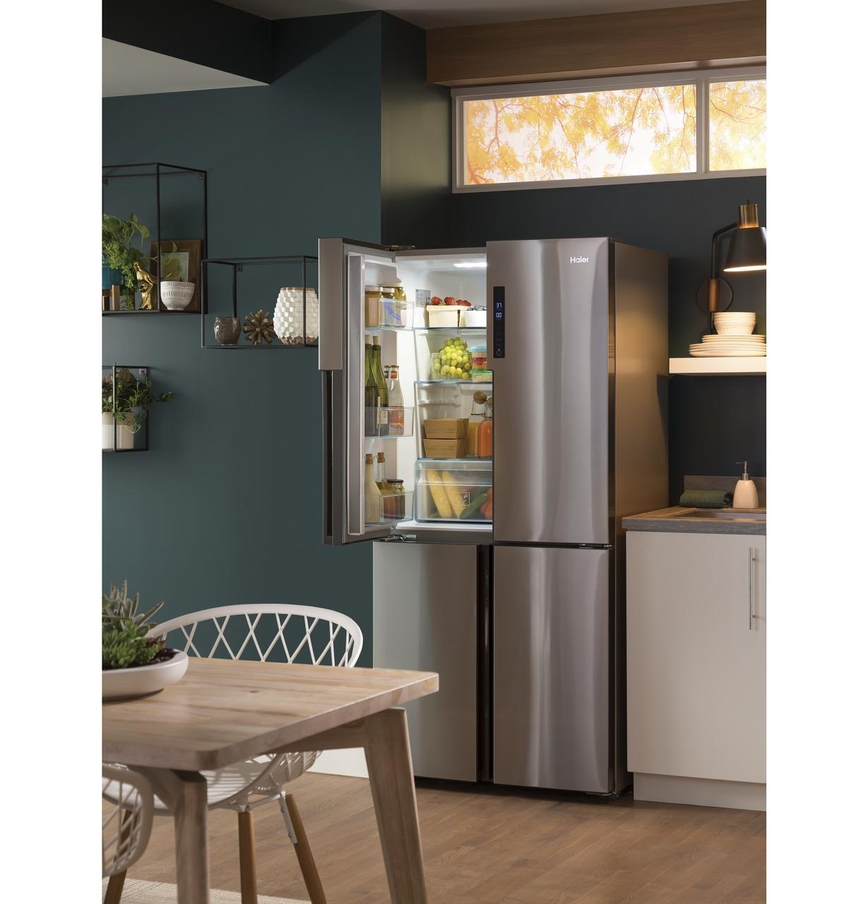QHE16HYPFS Haier ENERGY STAR® 16.8 Cu. Ft. Quad Door Refrigerator