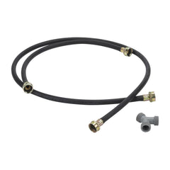 Whirlpool W10044609A 5' Black Steam Dryer Hose Kit
