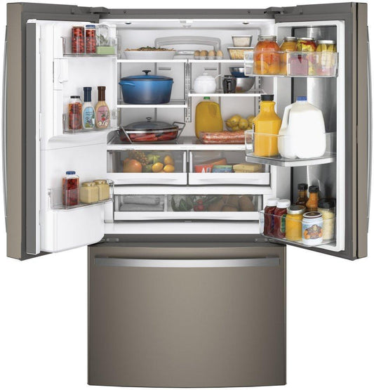 GFD28GMLES GE® 27.7 Cu. Ft. French-Door Refrigerator with Door In Door