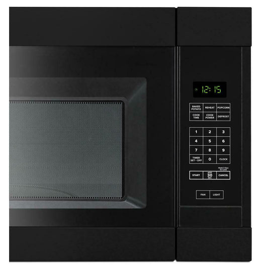 Amana AMV2307PFB 1.6 Cu. Ft. Over-the-Range Microwave with Add 0:30 Seconds - Black
