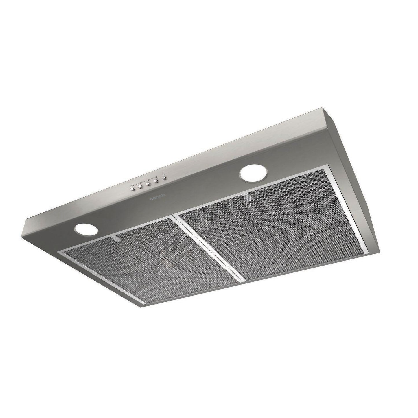 BCSQ130SS Broan® Glacier 30-Inch Convertible Under-Cabinet Range Hood, 375 Max Blower CFM, Stainless Steel