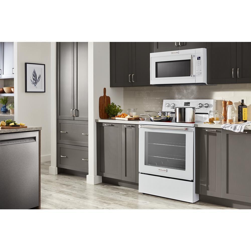 Kitchenaid KFEG500EWH 30-Inch 5-Element Electric Convection Range