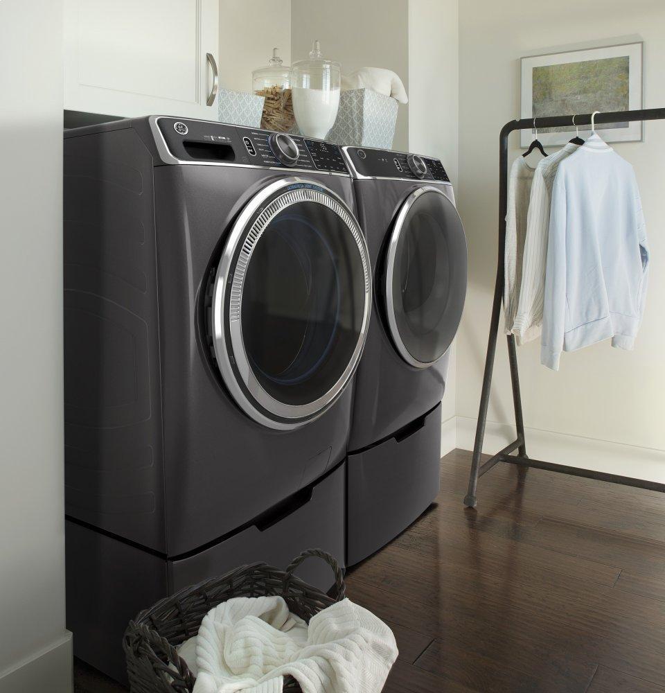 GE® 7.8 cu. ft. Capacity Smart Front Load Electric Dryer with Steam and Sanitize Cycle