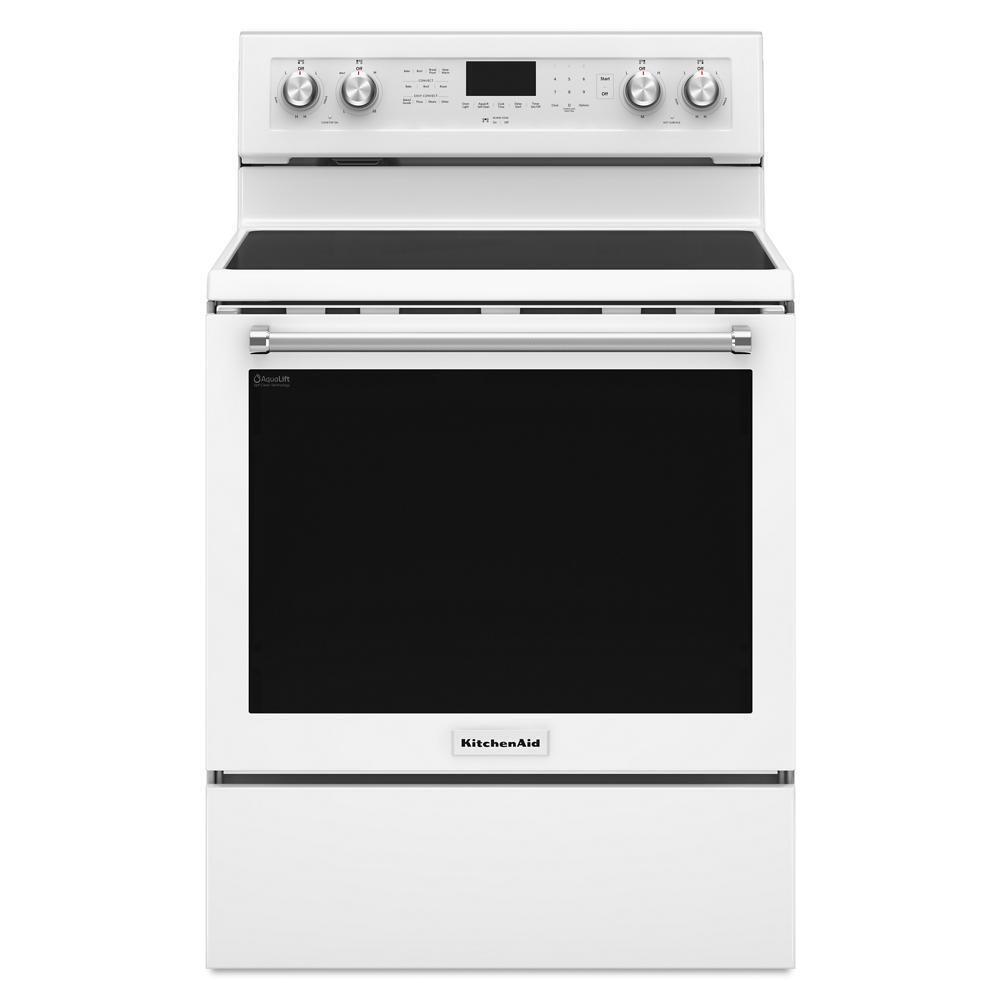 Kitchenaid KFEG500EWH 30-Inch 5-Element Electric Convection Range