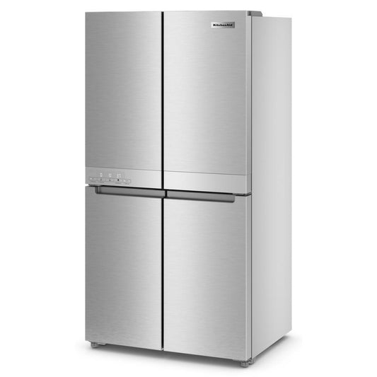 Kitchenaid KRQC506MPS 19.4 cu. ft. 36-inch wide Counter-Depth 4-Door Refrigerator with PrintShield™ Finish