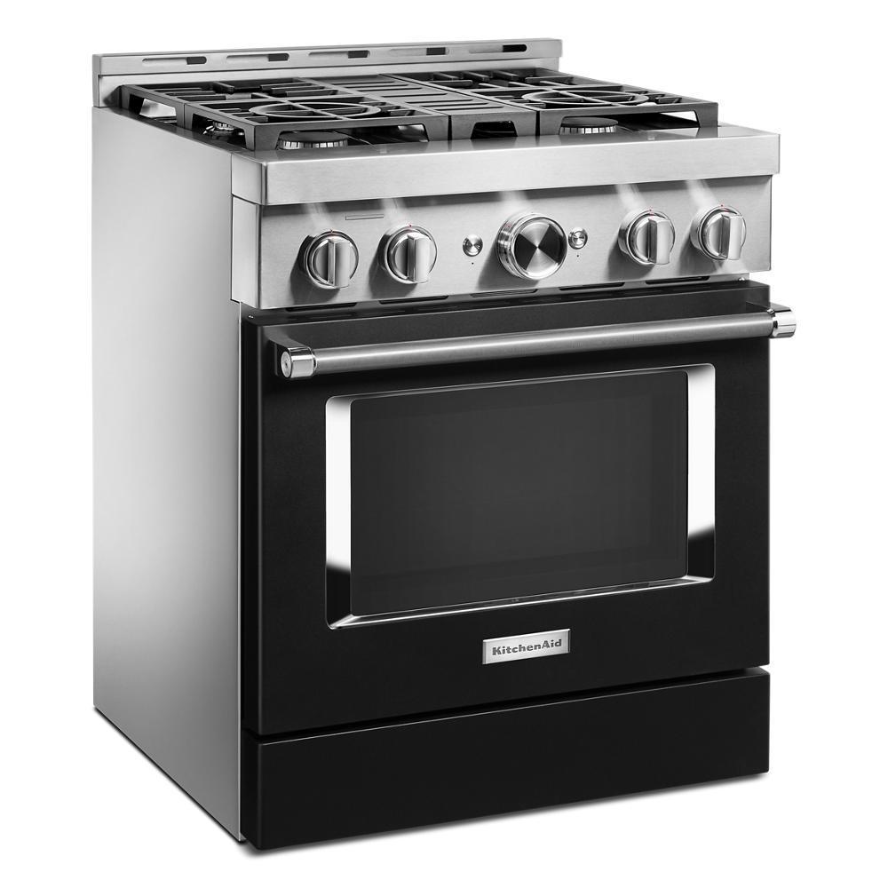 KFGC500JBK KitchenAid® 30'' Smart Commercial-Style Gas Range with 4 Burners