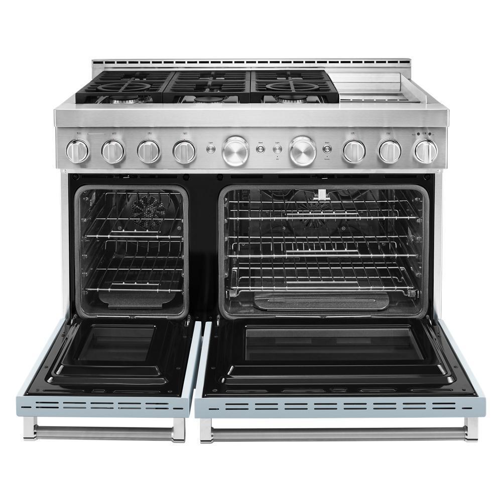 KFGC558JMB KitchenAid® 48'' Smart Commercial-Style Gas Range with Griddle
