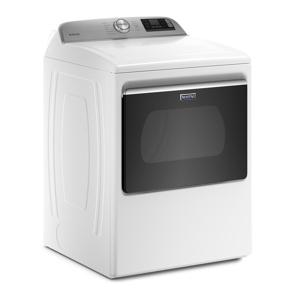 Maytag MED6230RHW Smart Top Load Electric Dryer with Extra Power Button - 7.4 cu. ft.