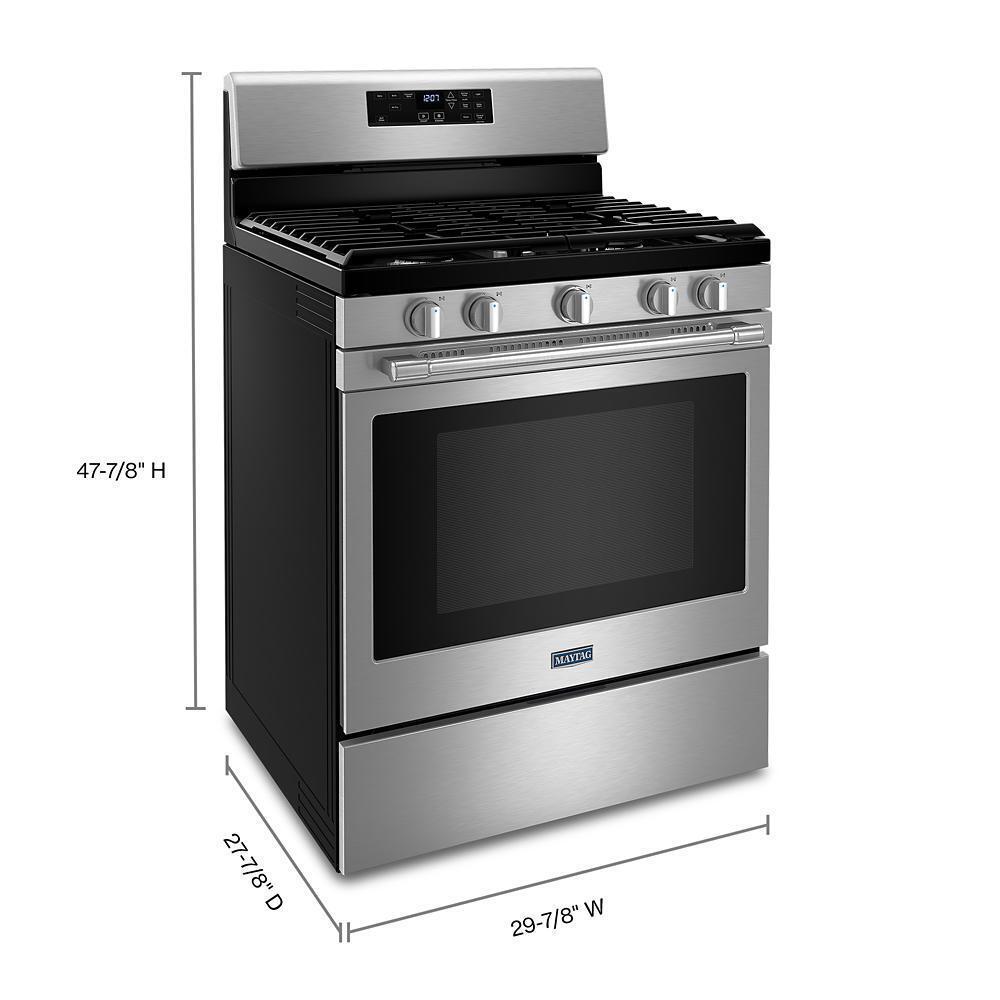 Maytag Gas Range with Air Fryer and Basket - 5.0 cu. ft.