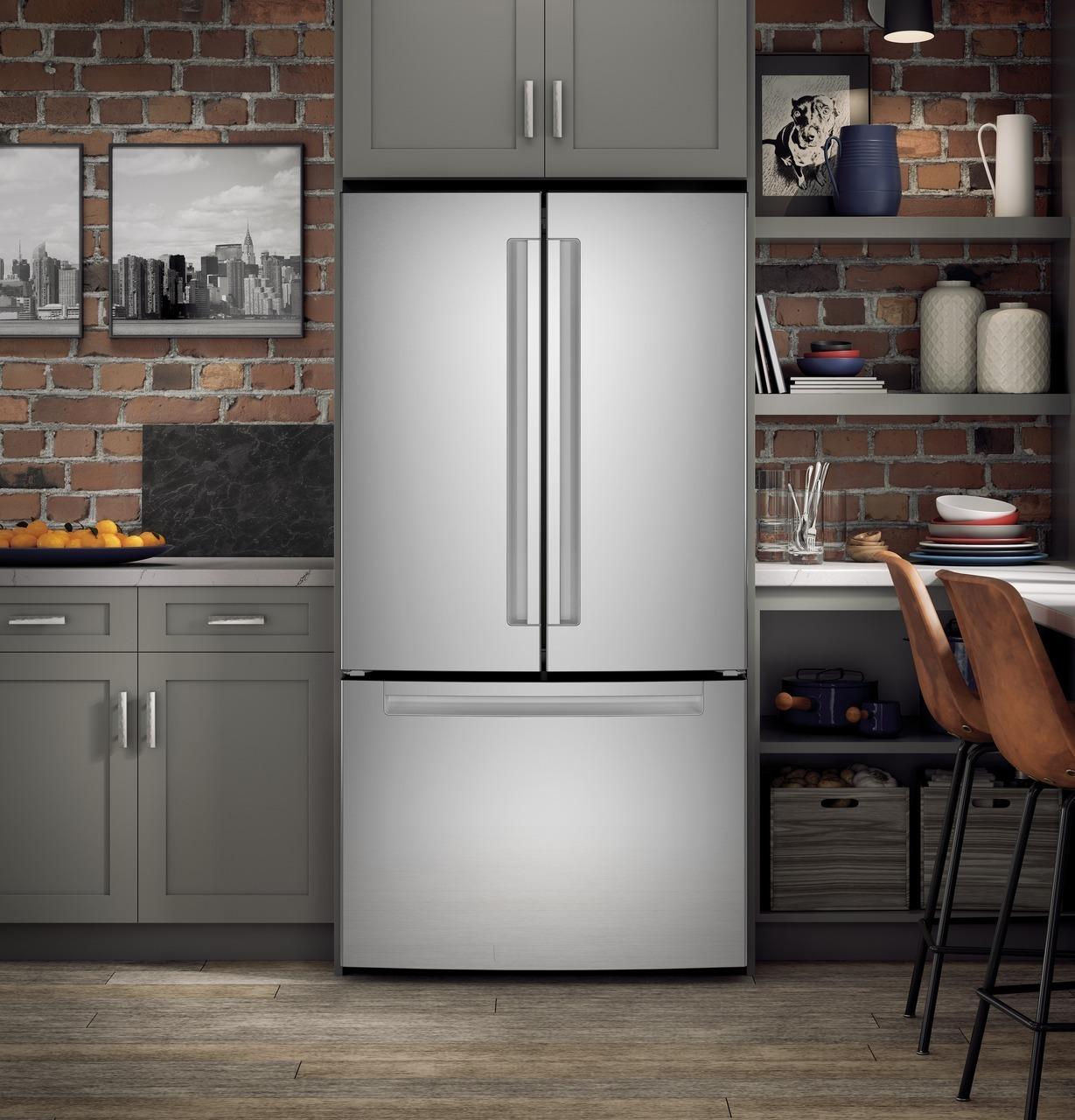 QNE27JYMFS Haier ENERGY STAR® 27.0 Cu. Ft. Fingerprint Resistant French-Door Refrigerator