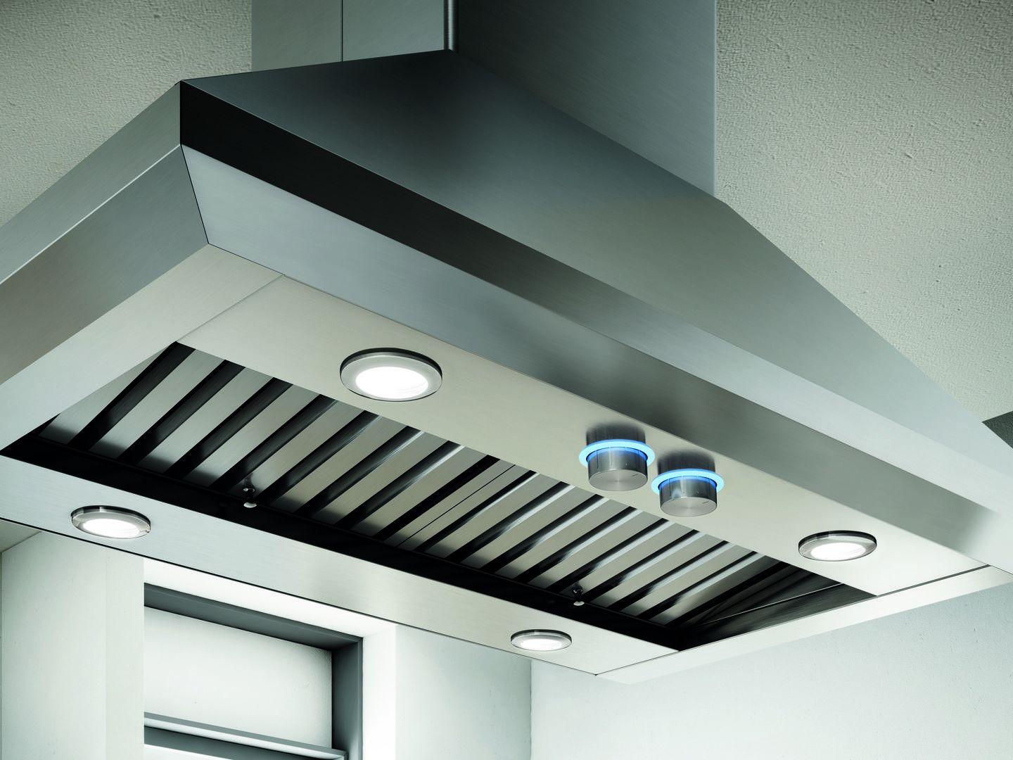 Elica ELI136S2 LEONE IS Island Range Hood 36" wide - 1200CFM