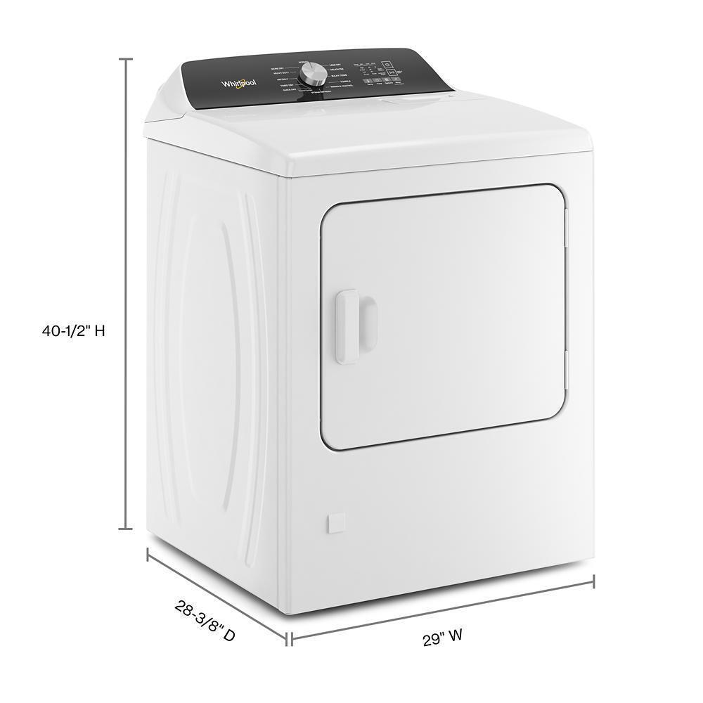 Whirlpool WGD5050LW 7.0 Cu. Ft. Top Load Gas Moisture Sensing Dryer with Steam