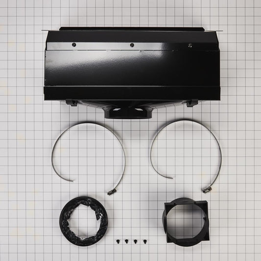 Whirlpool W10620783 Ductless Downdraft Vent Kit, Black, Size: 20" L x 13" W x 12" H