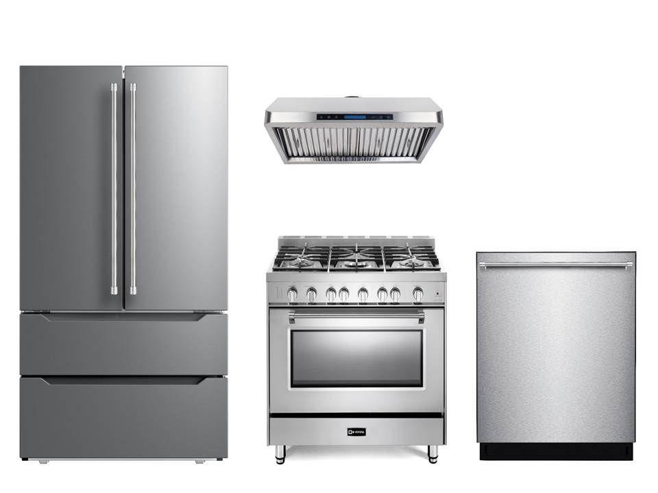 Verona VPFSGG365SS Prestige 36" Gas Single Oven Range - Stainless Steel