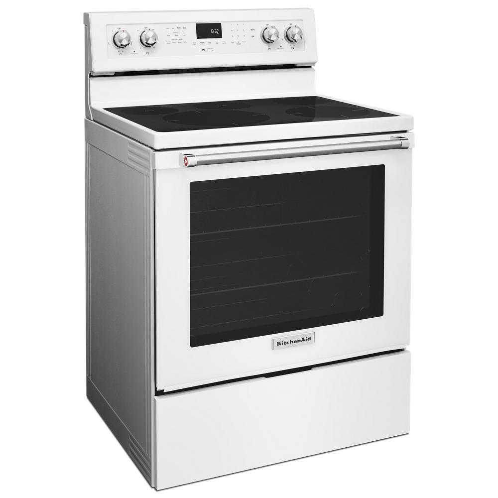 Kitchenaid KFEG500EWH 30-Inch 5-Element Electric Convection Range