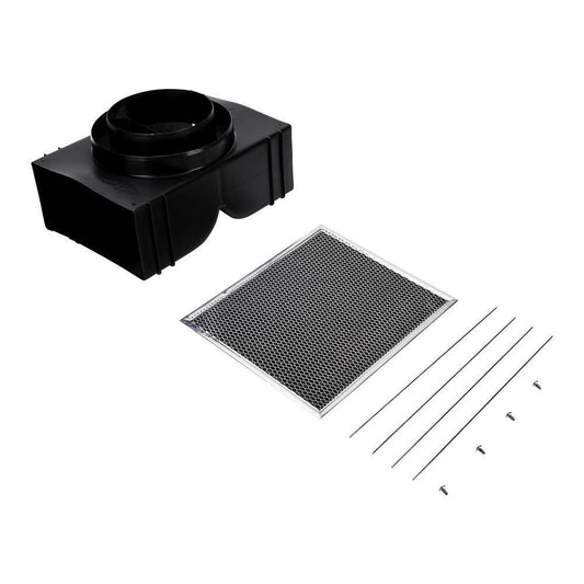 Whirlpool W11430929 Range Island Hood Recirculation Kit - Silver (Includes Two Charcoal Filters, Four Clips, and One Deflector Damper)