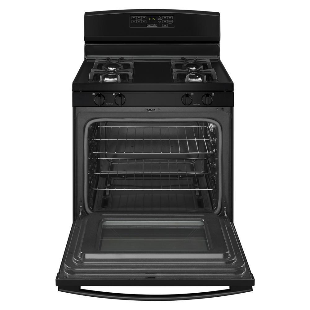 Amana AGR6603SFB 30-inch Gas Range with Self-Clean Option