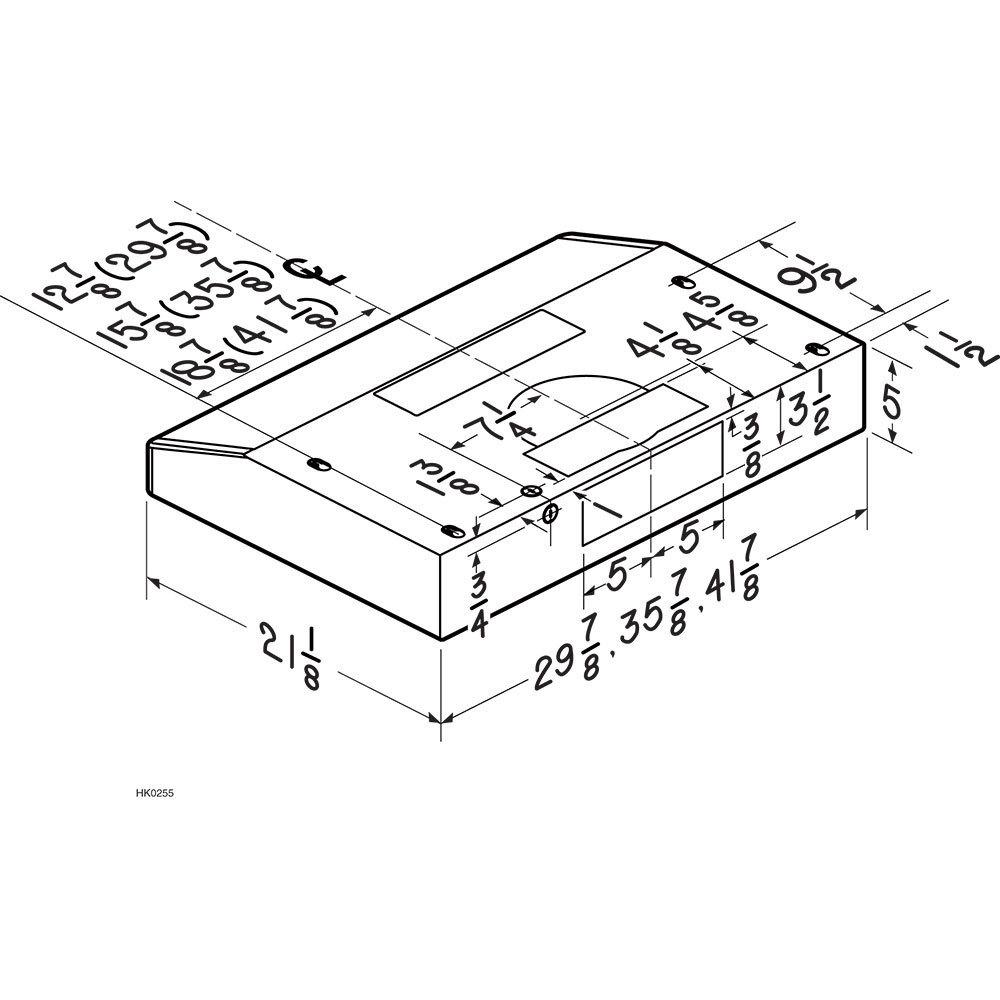 TEN230BL Broan® Elite 30-Inch Convertible Under-Cabinet Range Hood, Black
