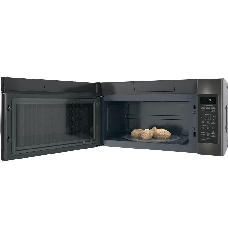 JNM7196BLTS GE® 1.9 Cu. Ft. Over-the-Range Sensor Microwave Oven with Recirculating Venting