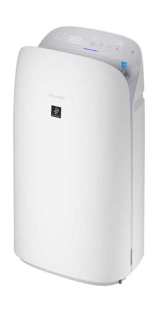 KCP70UW Sharp Smart Plasmacluster Ion Air Purifier with True HEPA + Humidifier for Large Rooms