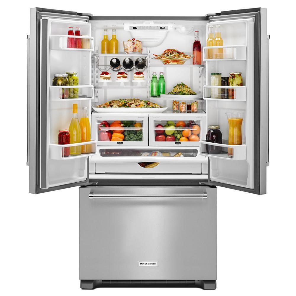 Kitchenaid KRFC302ESS 22 cu. ft. 36" Counter-Depth French Door Refrigerator with Interior Dispense