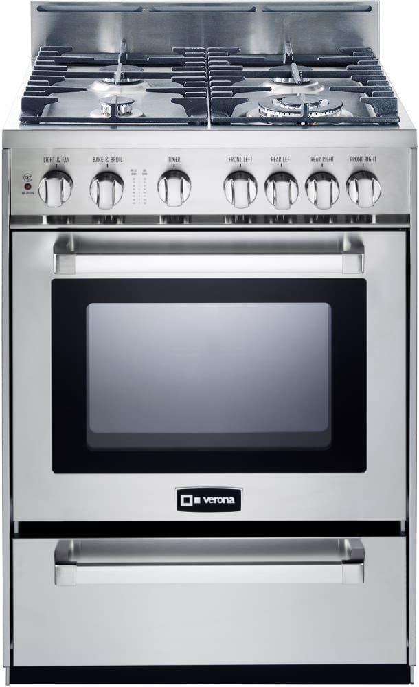 24" Gas Range - Stainless Steel