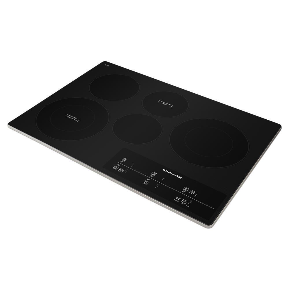 Kitchenaid KCES950KSS 30" Electric Cooktop with 5 Elements and Touch-Activated Controls