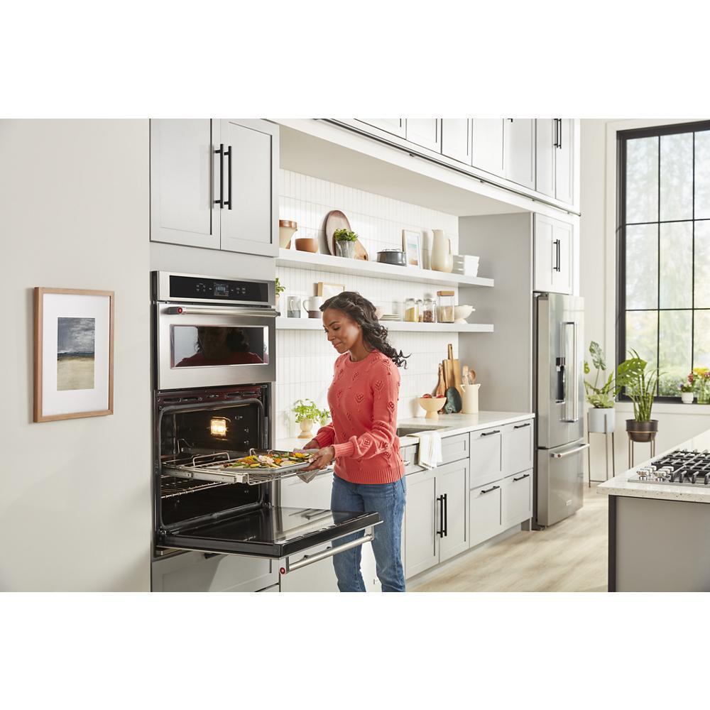 Kitchenaid 23.8 cu. ft. 36" Counter-Depth French Door Platinum Interior Refrigerator with PrintShield™ Finish