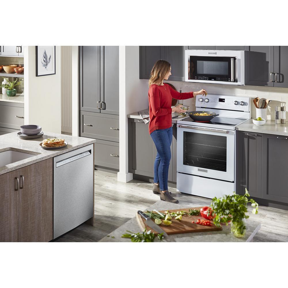 Kitchenaid KFEG500EWH 30-Inch 5-Element Electric Convection Range