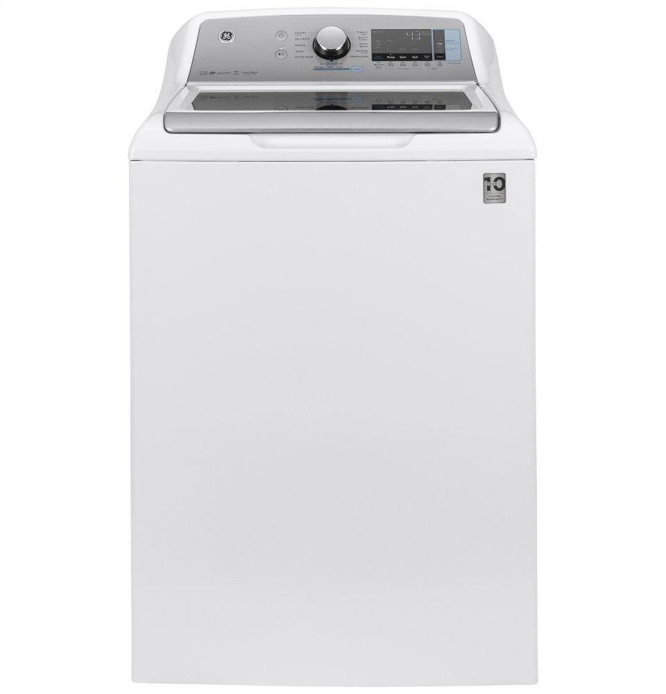 GE® 5.0 cu. ft. Capacity Smart Washer with Sanitize w/Oxi and SmartDispense
