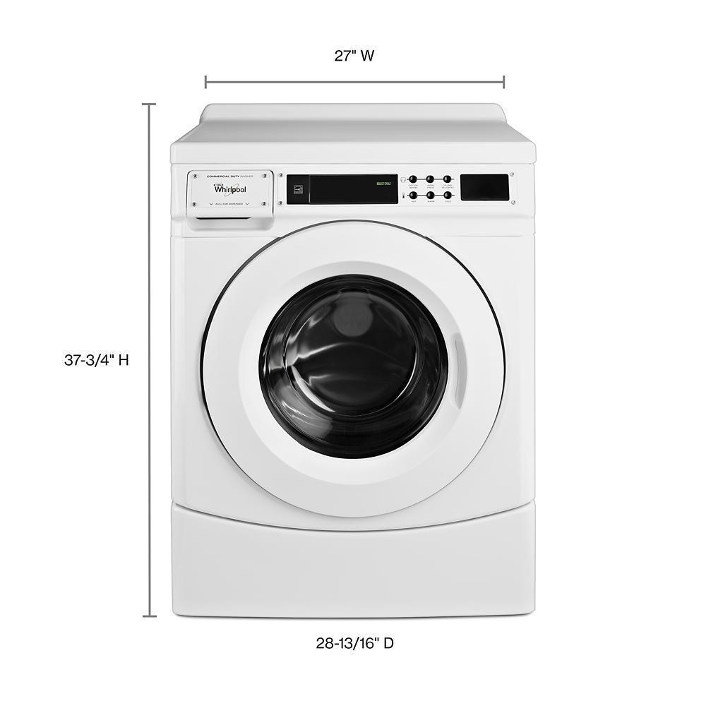 Whirlpool CHW9160GW 27" Commercial High-Efficiency Energy Star-Qualified Front-Load Washer, Non-Vend