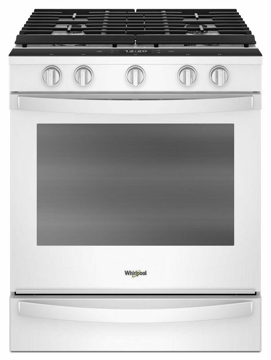 Whirlpool WEG750H0HW 5.8 cu. ft. Smart Slide-in Gas Range with Air Fry, when Connected