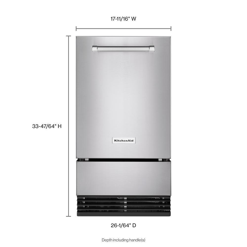 KUID308HPS KitchenAid® 18'' Automatic Ice Maker with PrintShield™ Finish