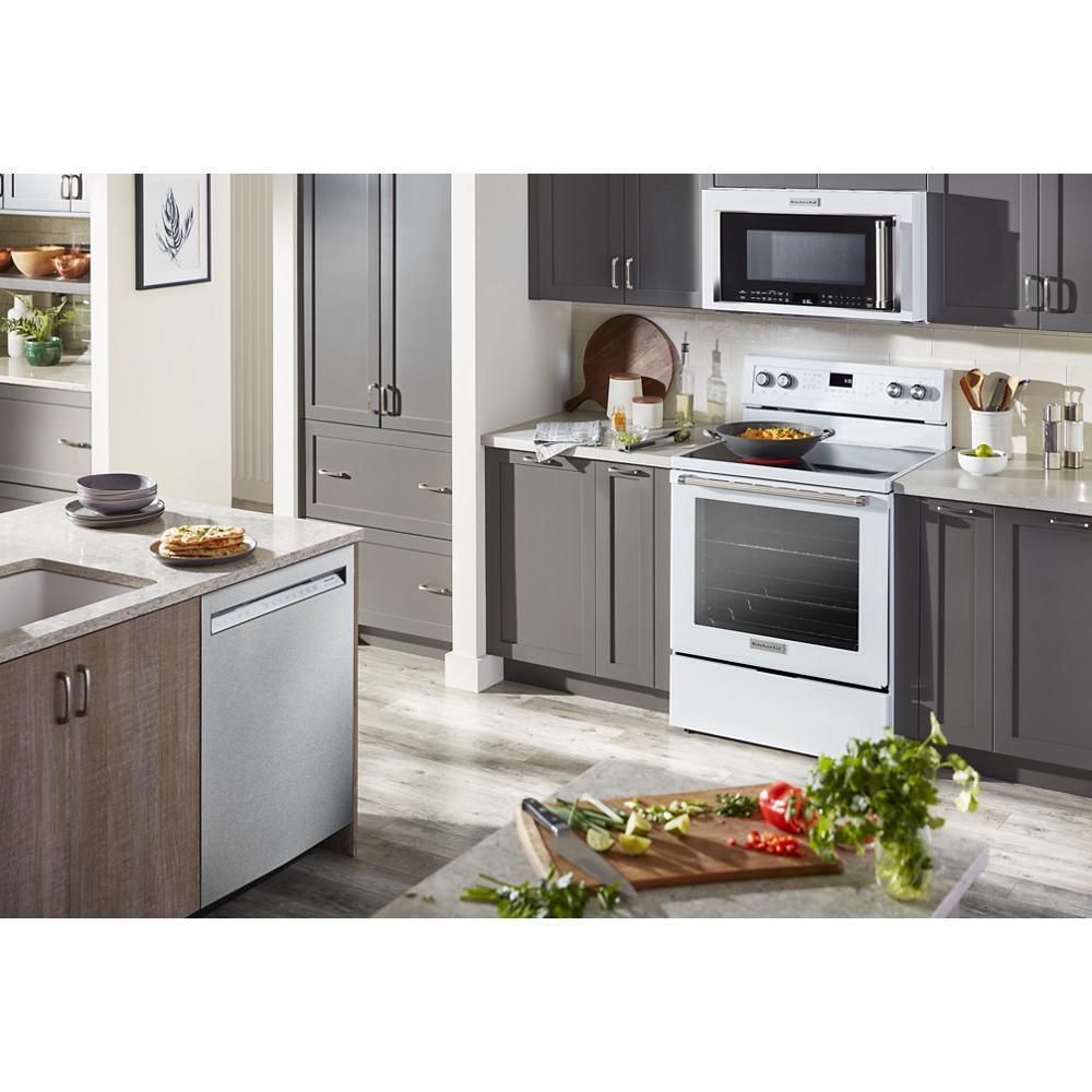 Kitchenaid KFEG500EWH 30-Inch 5-Element Electric Convection Range