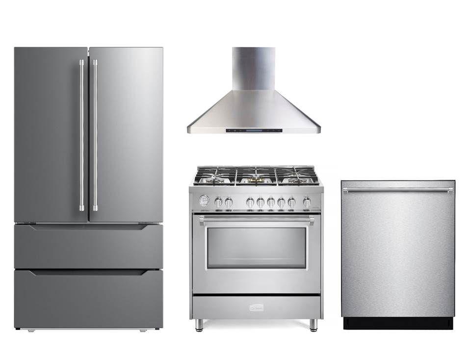 Verona VDFSGG365SS Designer 36" Gas Single Oven Range - Stainless Steel