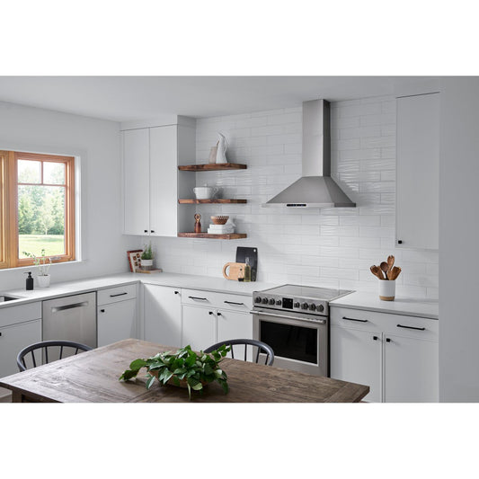 EWP1306SS BroanĀ® Elite 30-Inch Pyramidal Chimney Range Hood, 640 Max Blower CFM, Stainless Steel