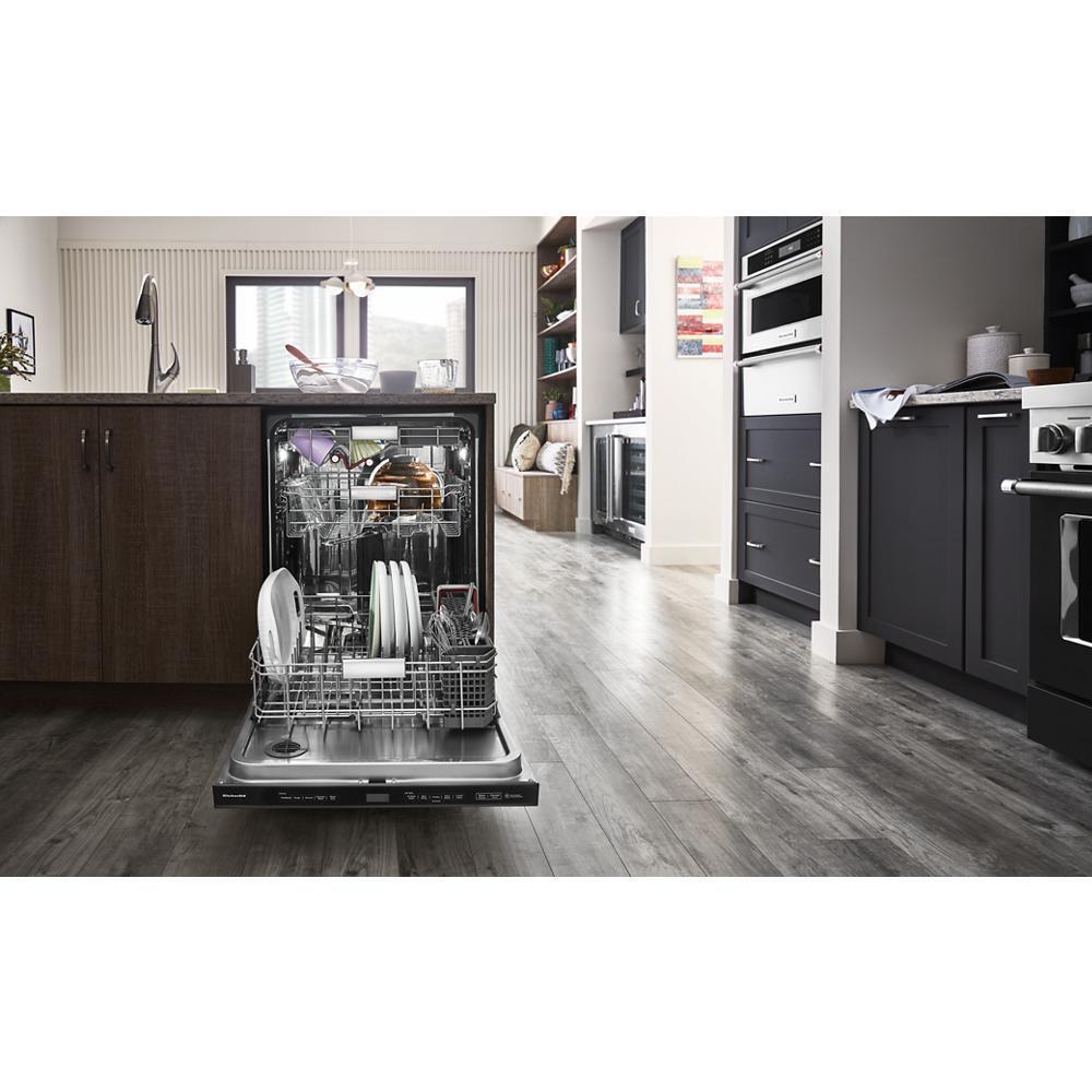 Kitchenaid KDPM804KBS 360(degree) Max Jets™ Third Rack Dishwasher with Stainless Steel Third Rack Wash Jets, 44 dBA