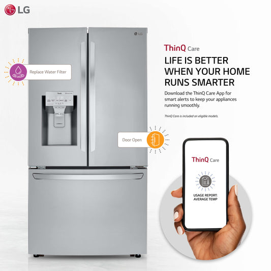 24 cu. ft. Smart wi-fi Enabled Counter-Depth Refrigerator with Craft Ice™ Maker