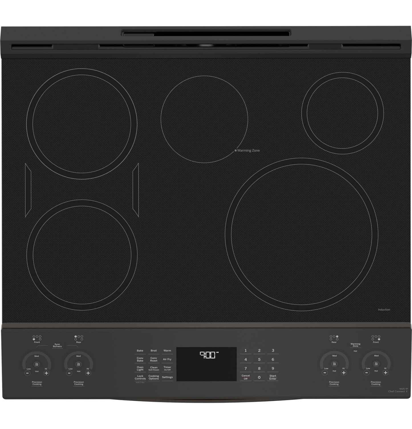 GE Profile™ 30" Smart Slide-In Front-Control Induction and Convection Range with No Preheat Air Fry