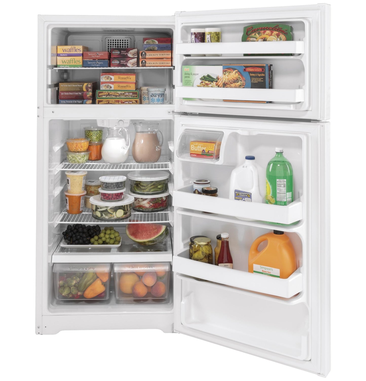 GTE16DTNRWW GE® ENERGY STAR® 15.6 Cu. Ft. Top-Freezer Refrigerator