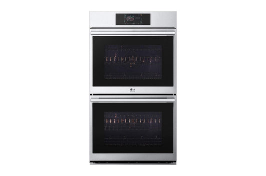 WDES9428F LG STUDIO 9.4 cu. ft. Smart InstaView® Electric Double Built-In Wall Oven with Air Fry & Steam Sous Vide