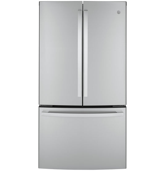 GWE23GYNFS GE® ENERGY STAR® 23.1 Cu. Ft. Counter-Depth Fingerprint Resistant French-Door Refrigerator