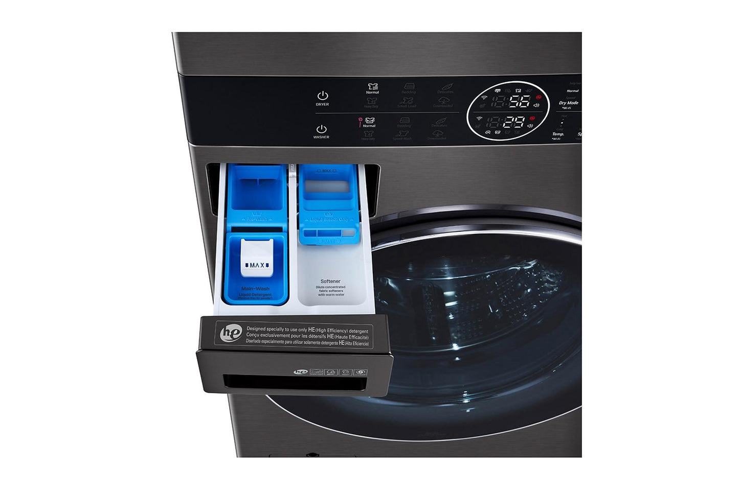 LG WashTower™ Single Unit Front Load 4.5 cu. ft. Washer and 7.2 cu. ft. Heat Pump Ventless Dryer