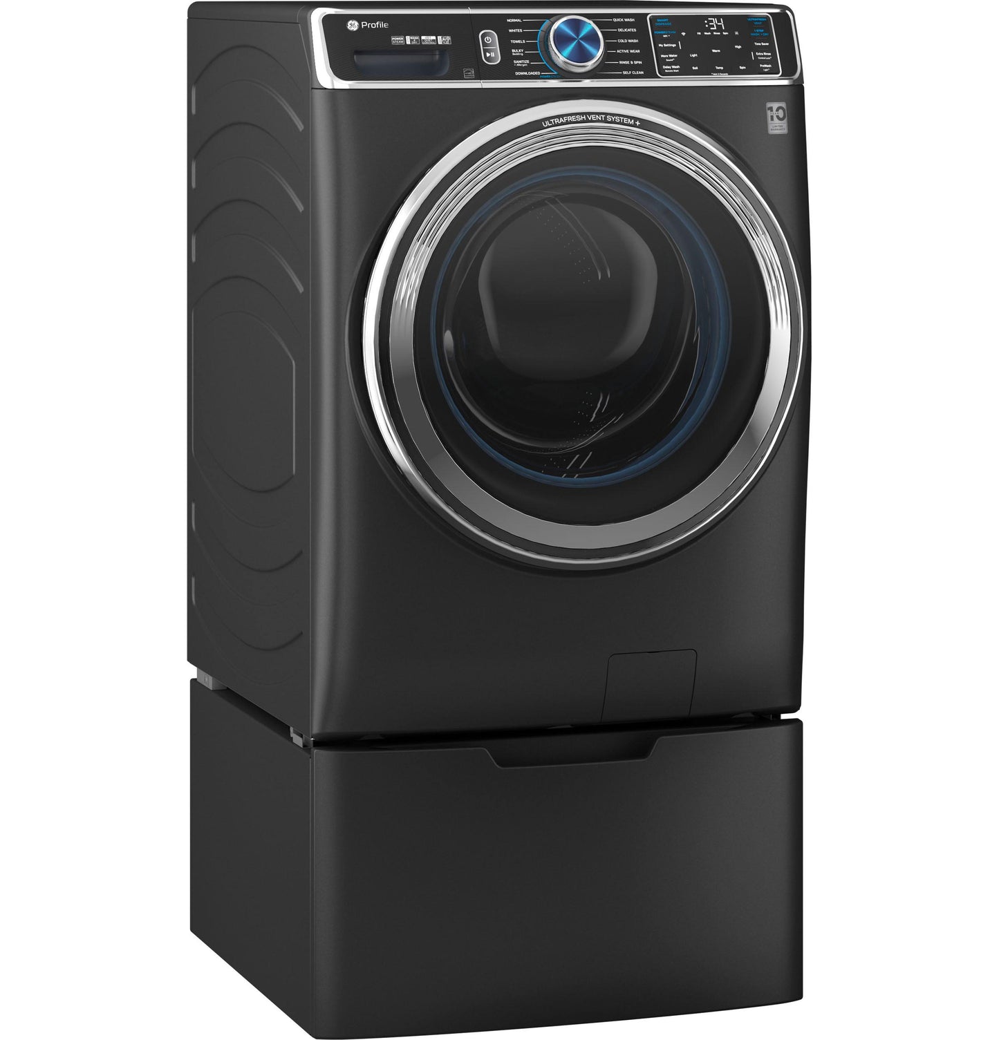 GE Profile™ 5.3 cu. ft. Capacity Smart Front Load ENERGY STAR® Steam Washer with Adaptive SmartDispense™ UltraFresh Vent System Plus™ with OdorBlock™