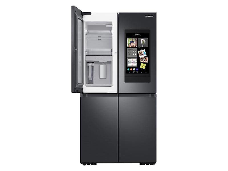 23 cu. ft. Smart Counter Depth 4-Door Flex™ refrigerator with Family Hub™ and Beverage Center in Black Stainless Steel