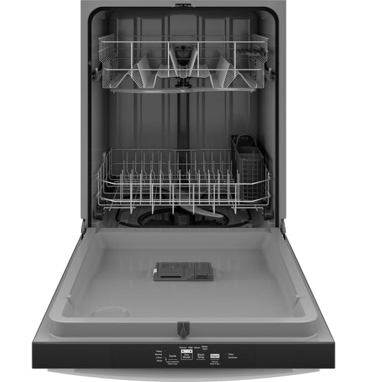 GDT535PGRWW GE® ENERGY STAR® Top Control with Plastic Interior Dishwasher with Sanitize Cycle & Dry Boost
