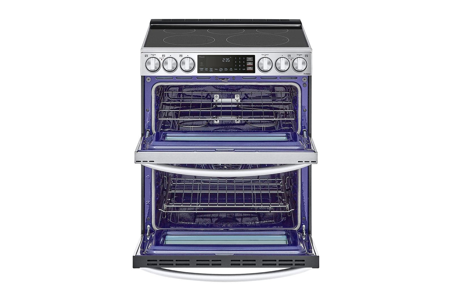 Lg LTEL7337F 7.3 cu. ft. Smart Electric Double Oven Slide-in Range with InstaView®, ProBake® Convection, Air Fry, and Air Sous Vide